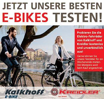 Elektro-Fahrräder testen bei Deterding in Nienburg und Pennigsehl