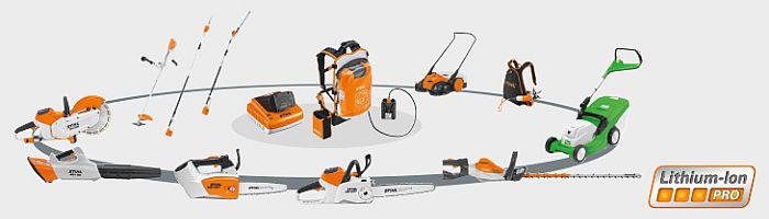 Das STIHLAkkusystem PRO für den professionellen Einsatz Deterding