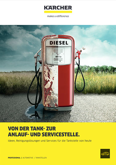 Info-Broschüre KÄRCHER Reinigungsideen für Tankstellen
