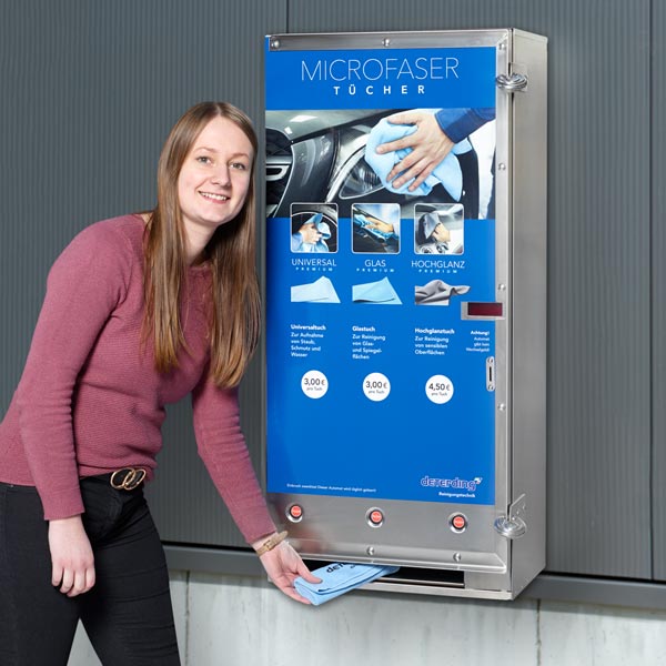 SB-Pflegetuch-Verkaufsautomat für Pkw-Waschanlagen