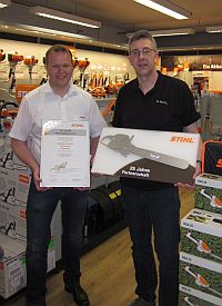 STIHL gratuliert zum 25jhrigen Jubilum