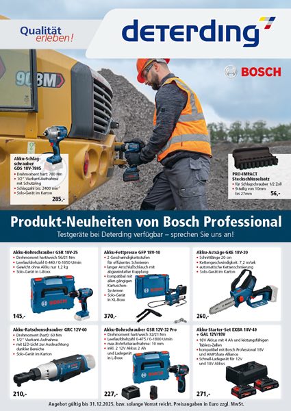 Neuheiten von BOSCH Professional