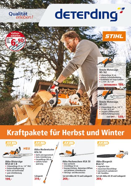 Deterding Prospekt Herbst/Winter 2023
