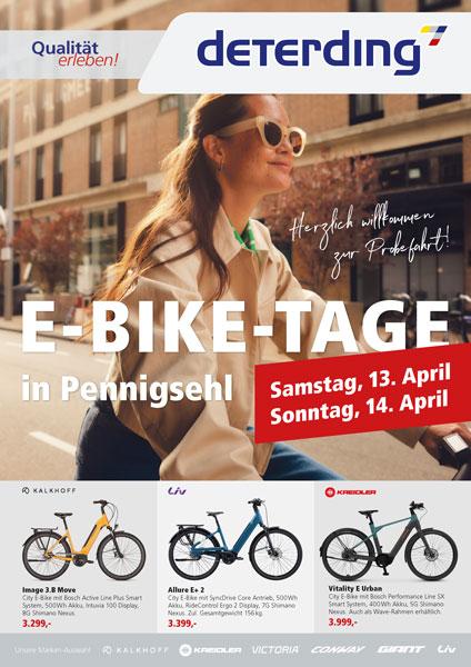 E-Bike-Tage bei Deterding in Pennigsehl