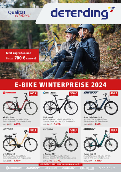 E-Bike Winterpreise 2024