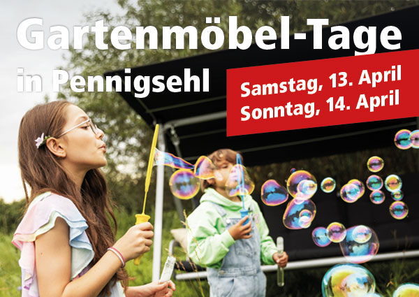 Gartenmöbel-Tage am 11. und 12. April 2026