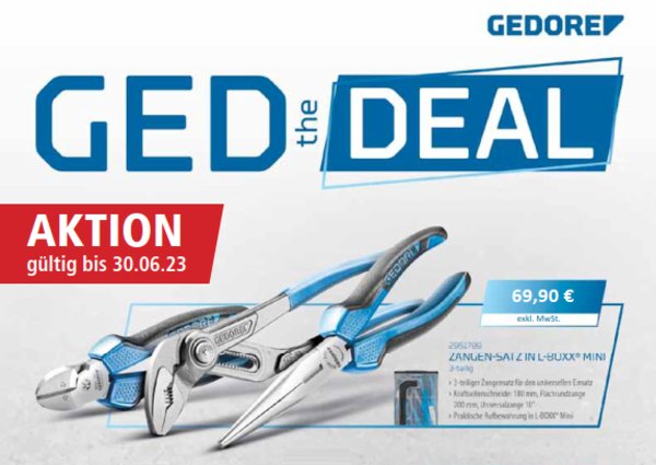 GED the DEAL: Werkzeug-Aktion von GEDORE