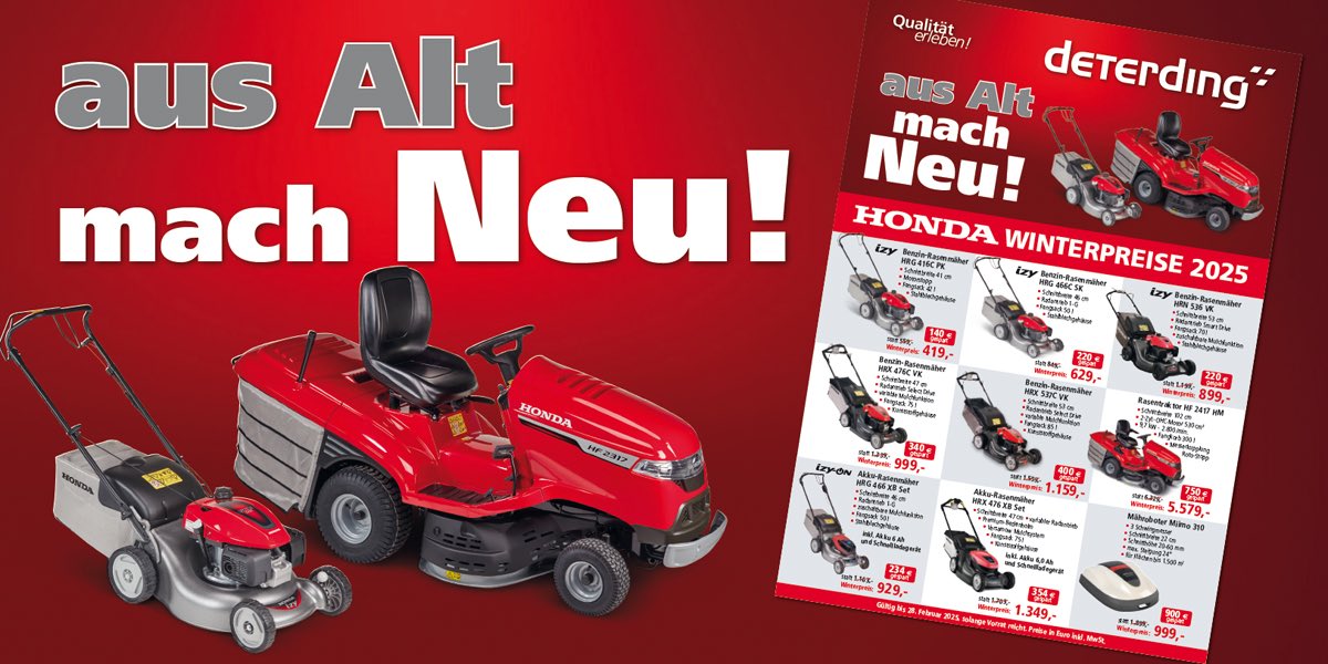 Honda Winterpreise 2025