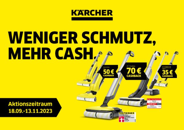 KÄRCHER Bodenreiniger Cashback-Aktion