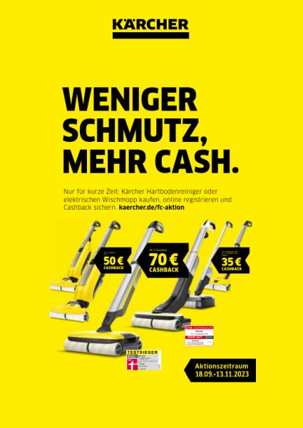 KÄRCHER Bodenreiniger Cashback-Aktion