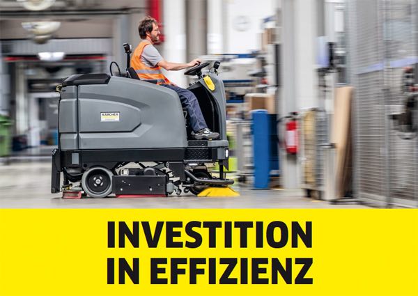 Investition in Effizienz:<br />Kärcher Scheuersaugmaschinen