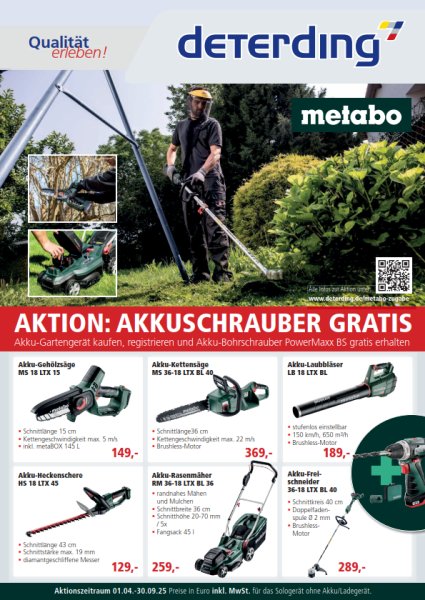 METABO Aktion: Gratis Zugabe