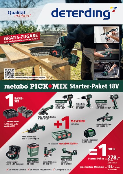 METABO PICK+MIX-Aktion