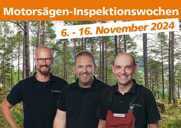 Motorsägen-Inspektionswochen bei Deterding