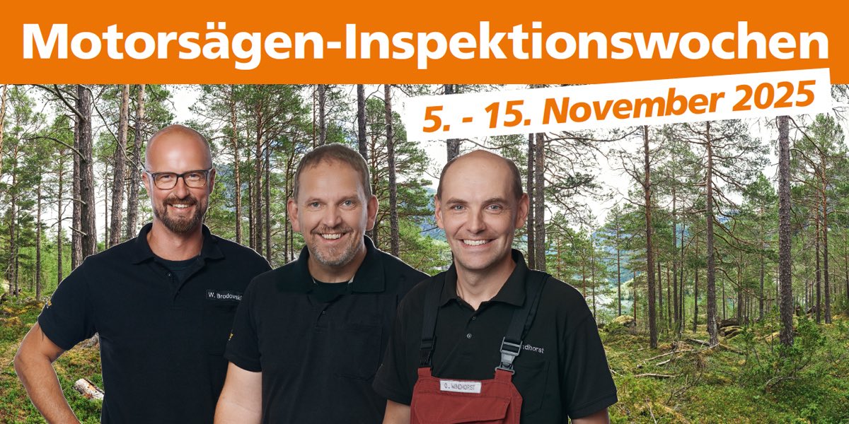 Motorsägen-Inspektionswochen 2025