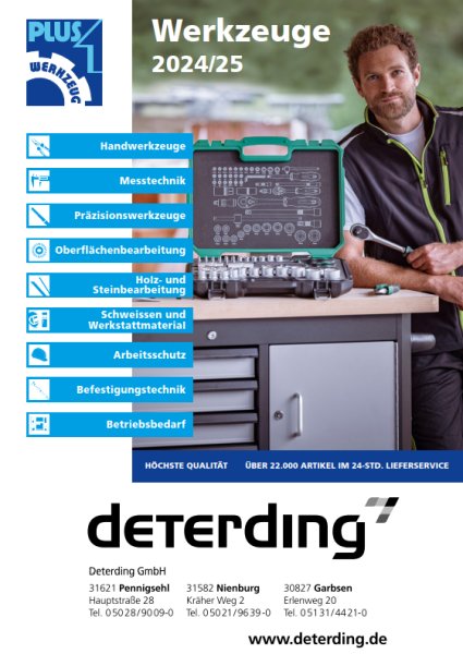 Der Deterding PLUS1 Werkzeug-Katalog