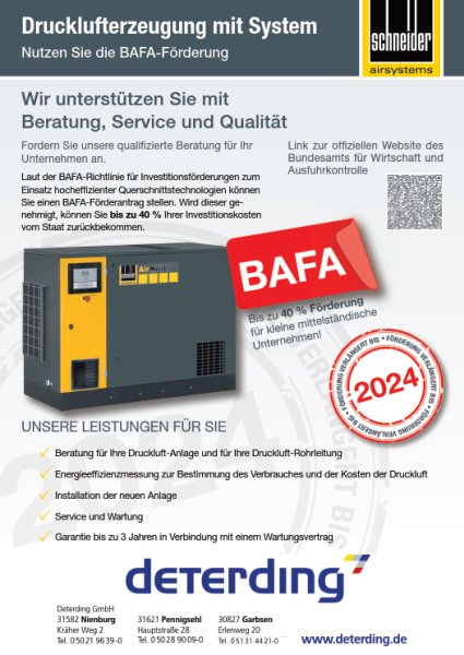 Energieeffiziente Druckluftsysteme von SCHNEIDER Airsystems