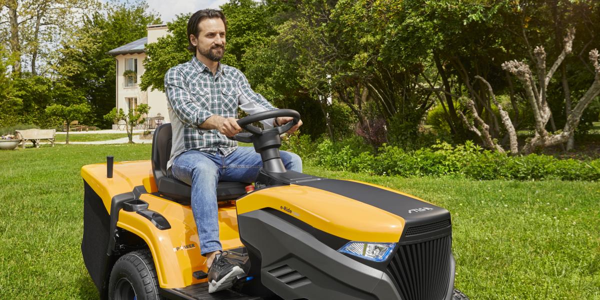 STIGA e-Ride Rasentraktoren mit Akku-Antrieb