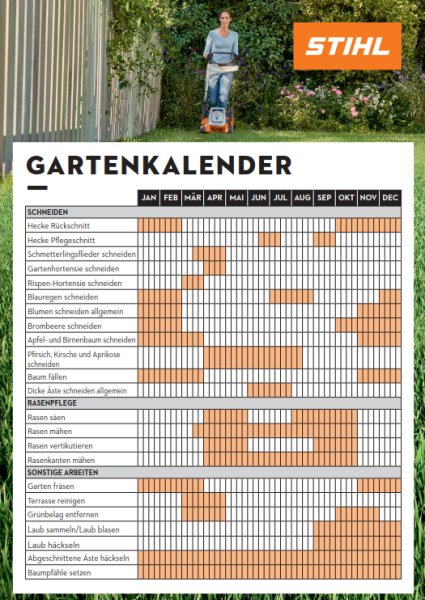 Der STIHL Gartenkalender