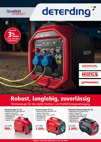 Stromerzeuger zu Aktionspreisen