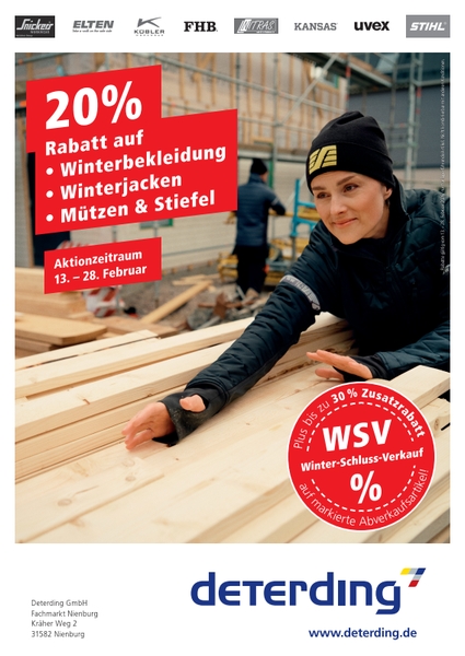 Workwear Winter-Schluss-Verkauf