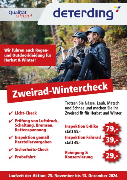 Winter-Check für Ihr Zweirad