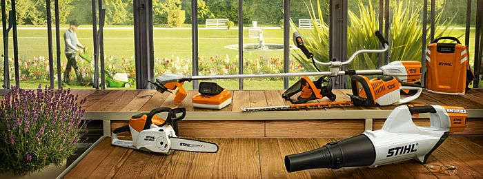 Die professionellen Akku-Gartengeräte von Stihl und Viking