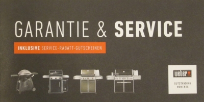 WEBER Garantie- & Service-Heft
