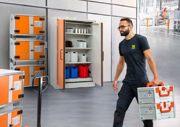 Profi-Frühstück CEMO Gefahrstofflagerung