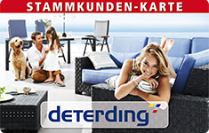 Deterding Kundenkarte,
                            Motiv Gartenmöbel