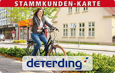 Deterding Kundenkarte,
                            Motiv Fahrrad