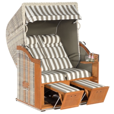 Strandkorb Classic antik-weiß