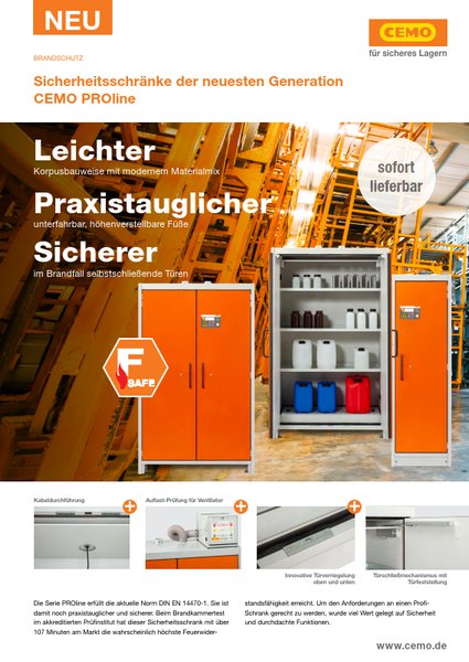 CEMO Sicherheitsschränke PROline