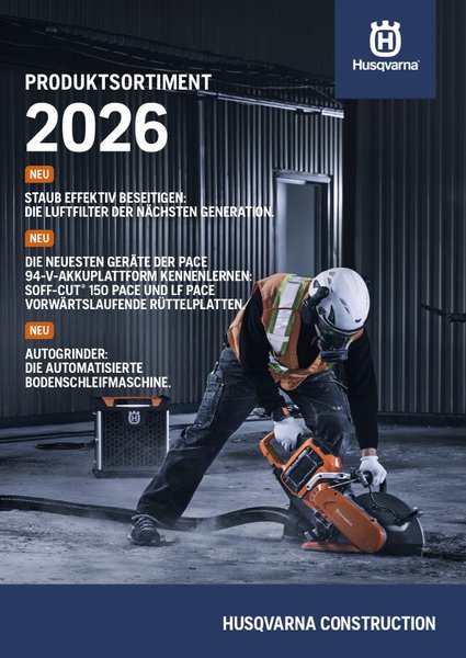 HUSQVARNA Construction Produktsortiment 2026