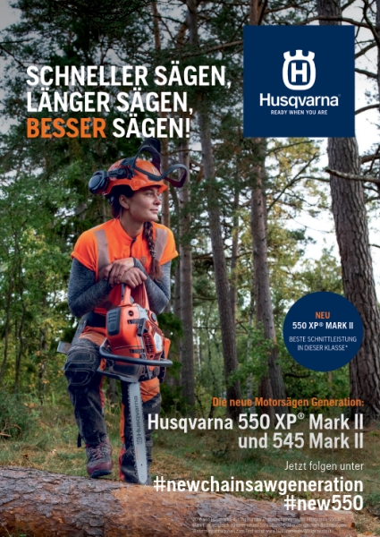 HUSQVARNA Profi-Motorsäge 550 XP & 545 Mark II