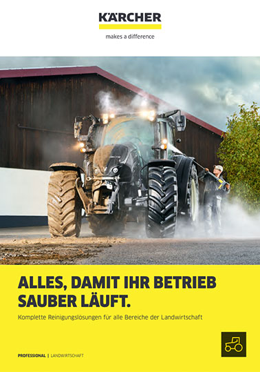 Info KÄRCHER Reinigungslösungen Landwirtschaft