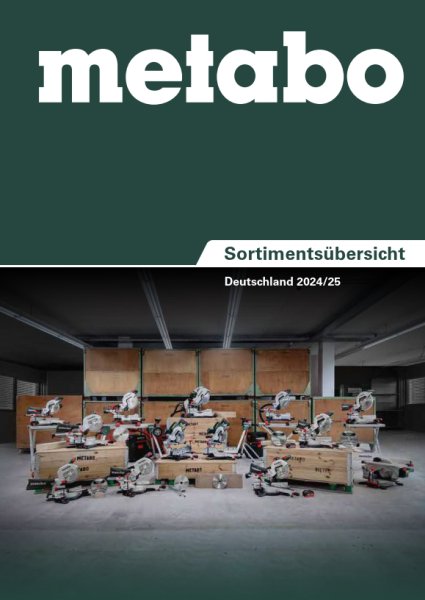 METABO Sortimentsübersicht 2021/22