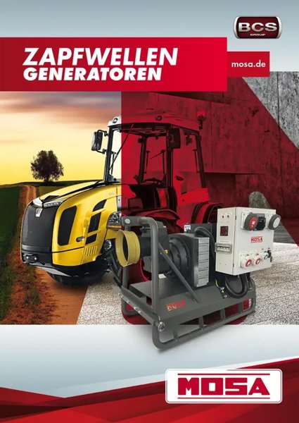 MOSA Stromerzeuger: Zapfwellen-Generatoren