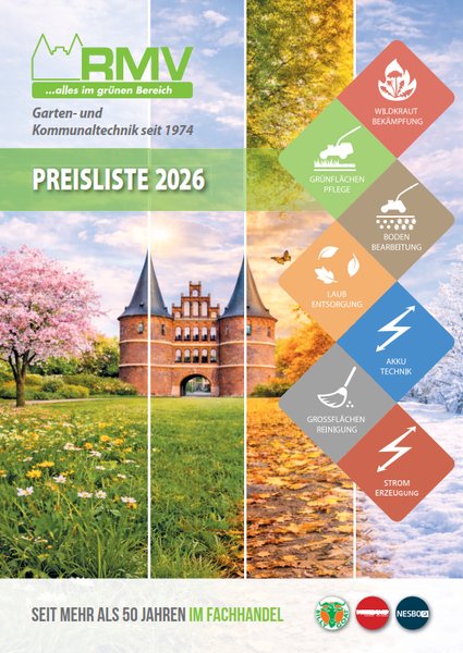 RMV Garten- & Kommunaltechnik Preisliste 2026