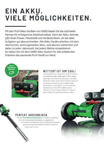 Das SABO Profi-Akkuprogramm