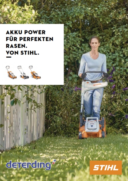 STIHL Broschüre Akku-Rasenmäher