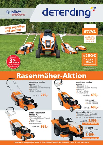 STIHL Rasenmäher-Aktion