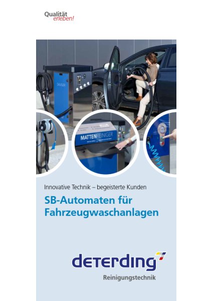 Info-Broschüre SB-Automaten für Fahrzeugwaschanlagen