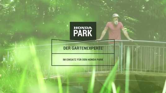 Der Gartenexperte im Einsatz für den Honda Park