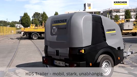 Kärcher HDS Trailer - mobile Reinigungspower für Kommune, Baugewerbe und Industrie