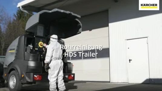  Rohrreinigung mit dem Kärcher HDS Trailer