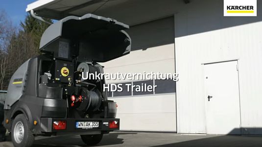  Unkrautbeseitigung mit dem Kärcher HDS Trailer