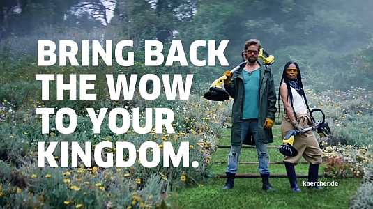 Bring back the WOW to your Kingdom. Die neuen Kärcher Akku-Gartengeräte.