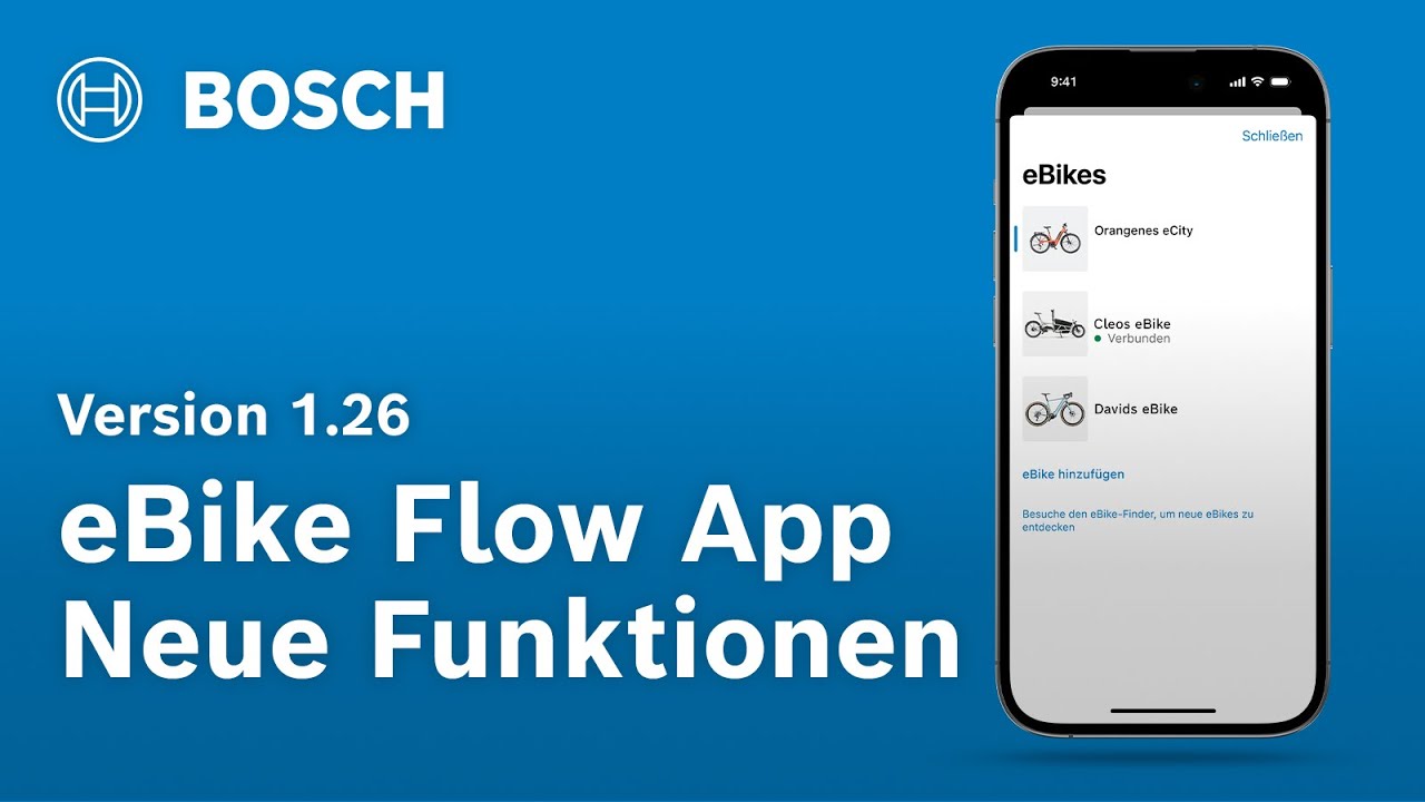 Neue Funktionen für die eBike Flow App (April 2025)